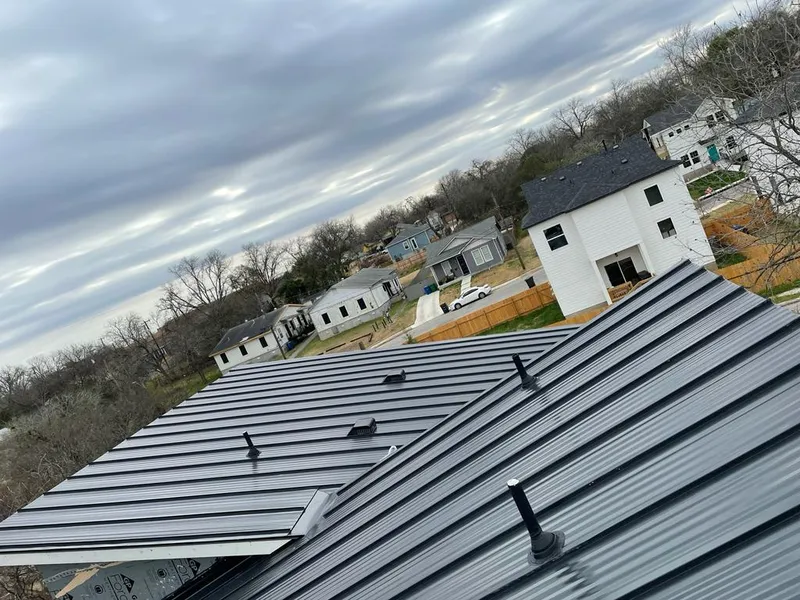 Standing seam metal roof panels with vents for Skylight Repair in West Deptford